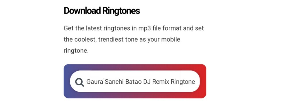 gaura sanchi batao ringtone download